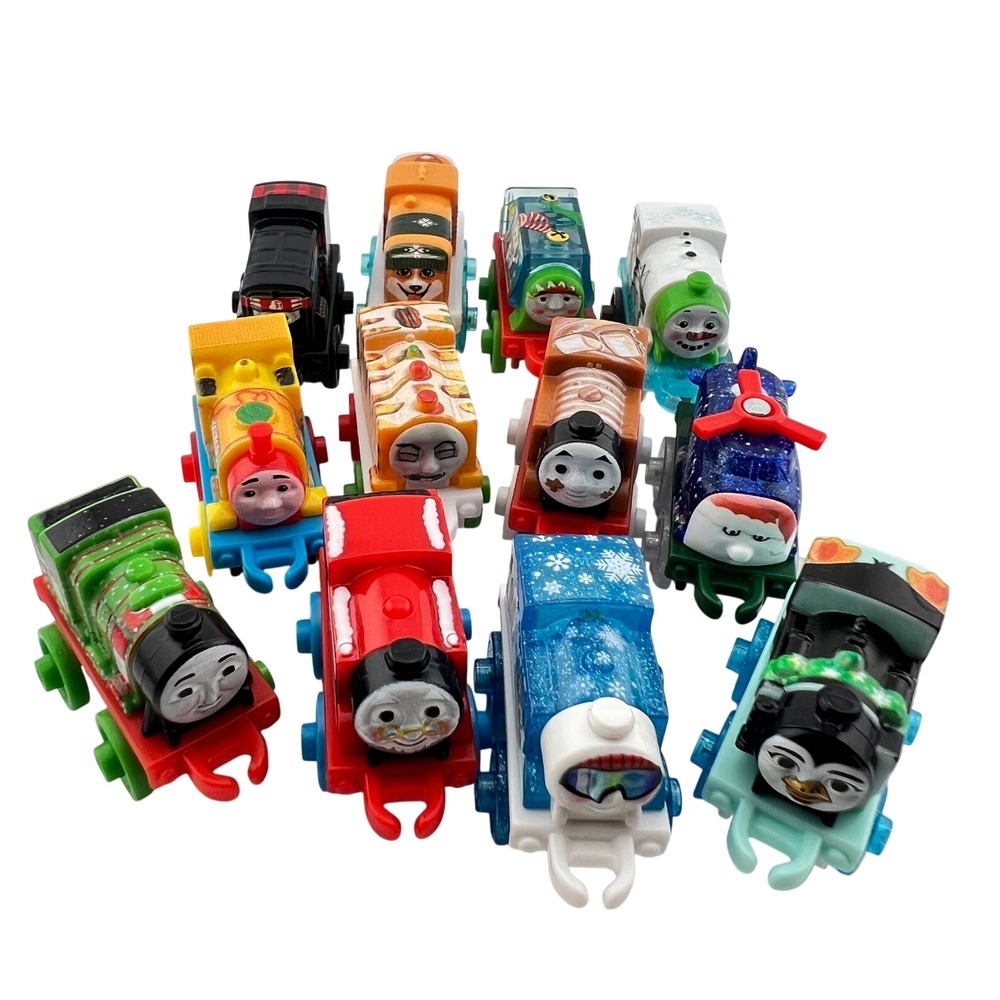 Thomas Friends Minis Advent Calendar Christmas Lot 12 Vtg Kids Toy Fisher Price